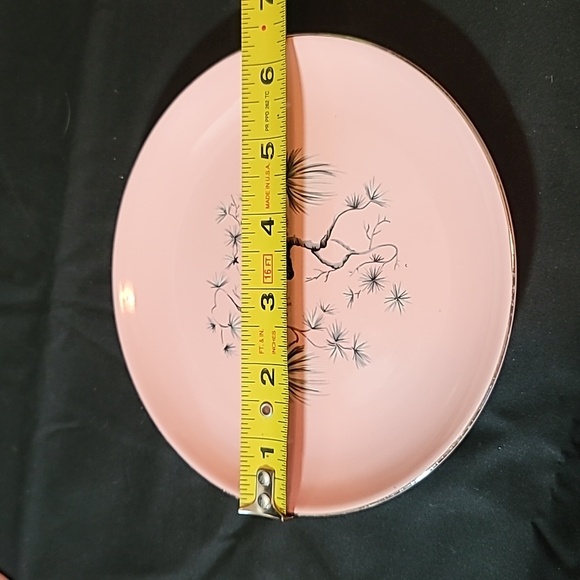 Bread & Butter Plate Dwark Pink Pine by Taylor, Mith & T (TS&T) Set of 4 - Picture 3 of 12